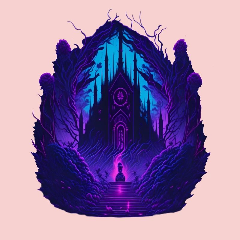 Neon Gothic Church Gothic Architecture