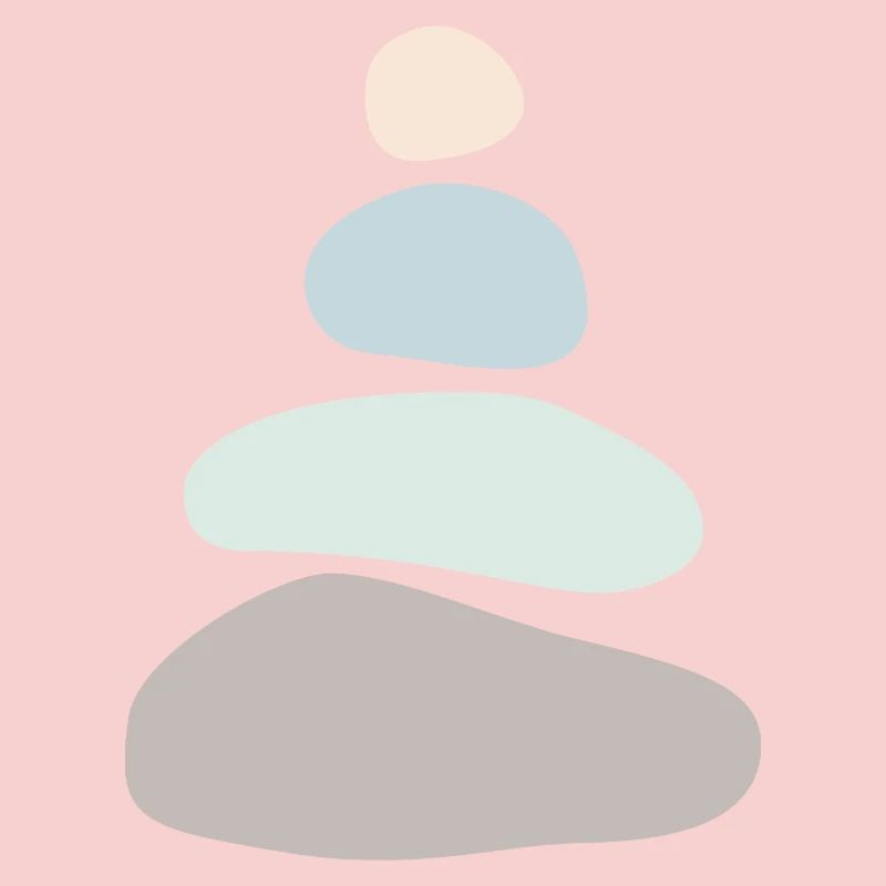 Minimalist Stone Stack – Zen Balance Art