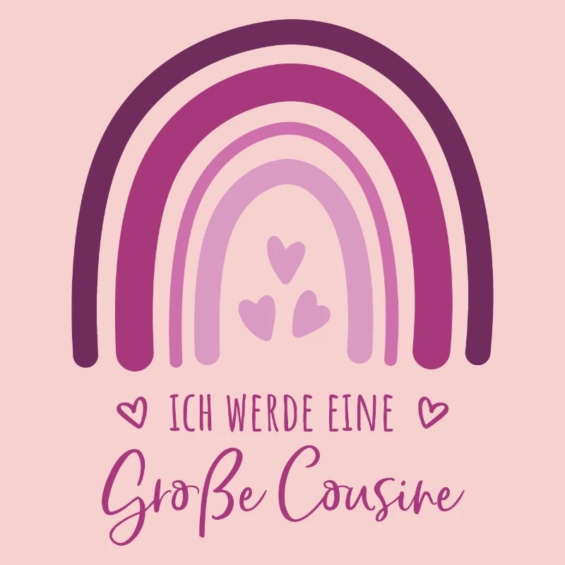 Ich werde eine große Cousine Boho Regenbogen