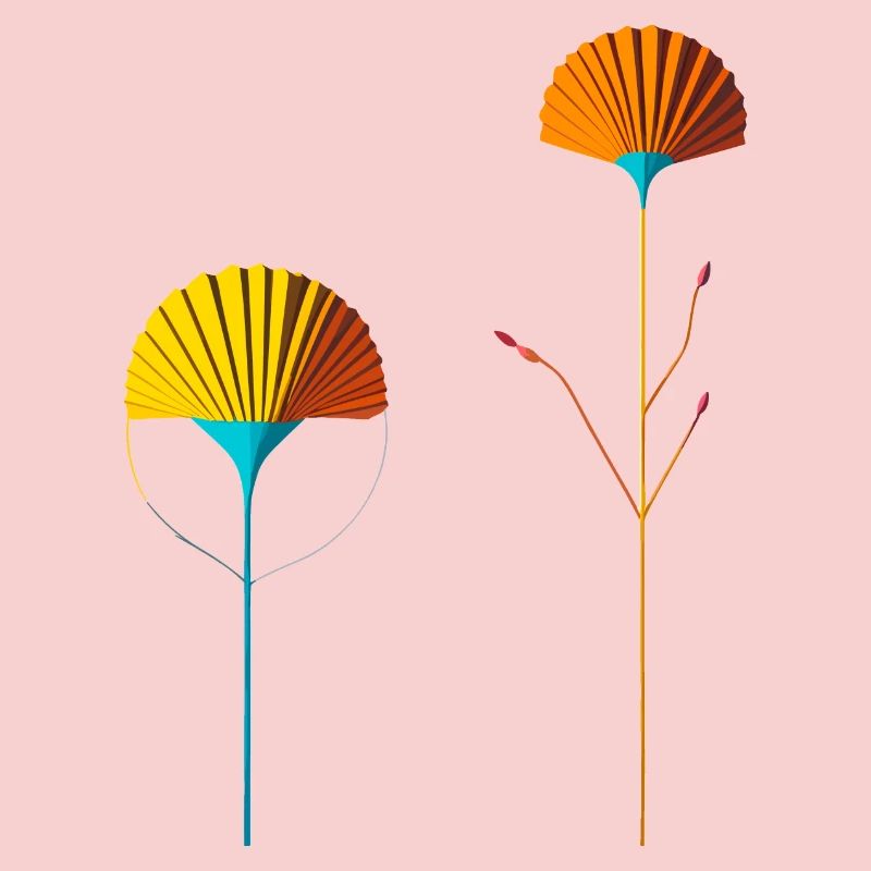 Fans abstraits de Color Blossom