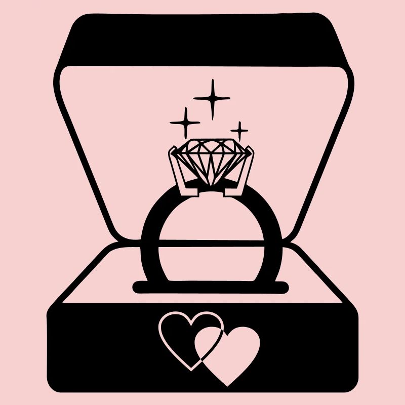 Bague de mariage bijoutier dans la boîte