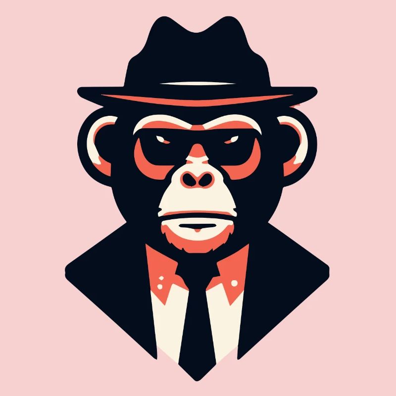 Noir Ape in a Sharp Suit