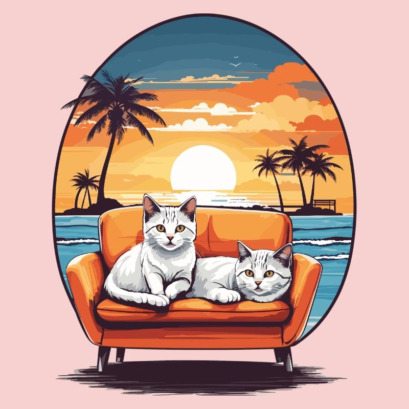 Katzen auf Sofa