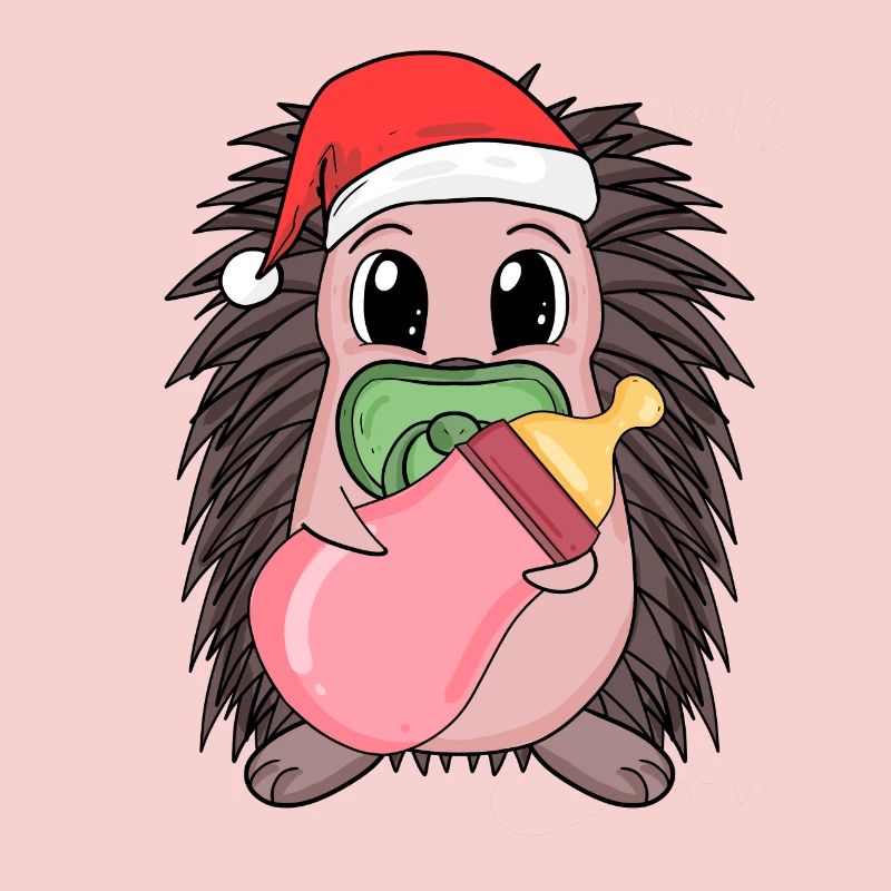 Hérisson bébé Noël