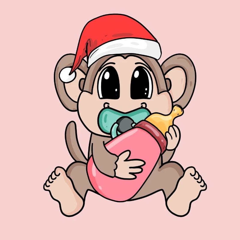 Singe bébé Noël