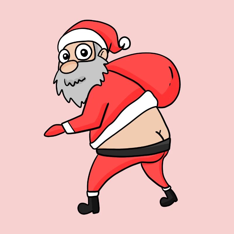 Weihnachtsmann Hintern Lustig