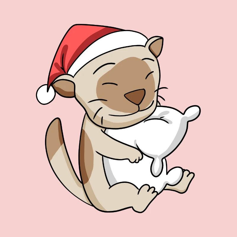 Chat Mignon Chat Birman Fatigué Noël