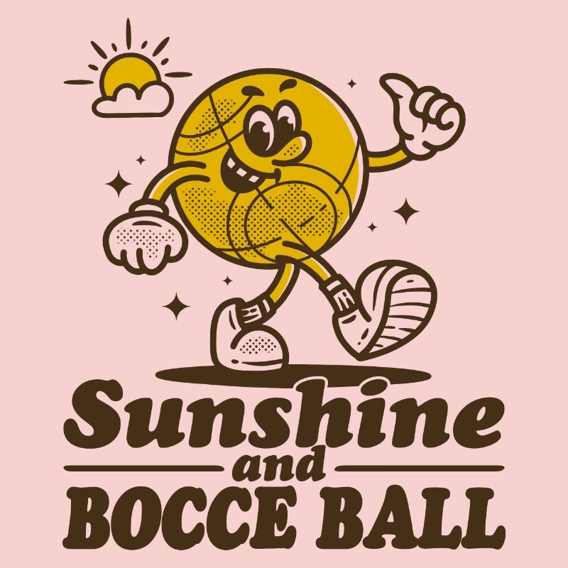 Soleil et boule de pétanque avec Jack Bocci jeu de pétanque