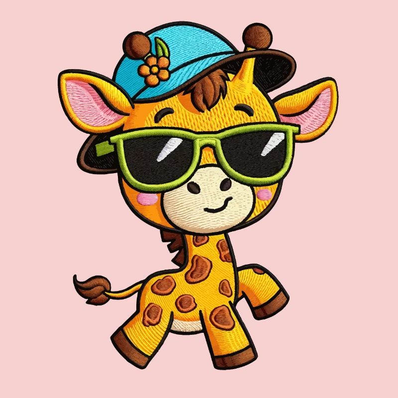 Groovy Giraffe Lunettes de soleil Tee