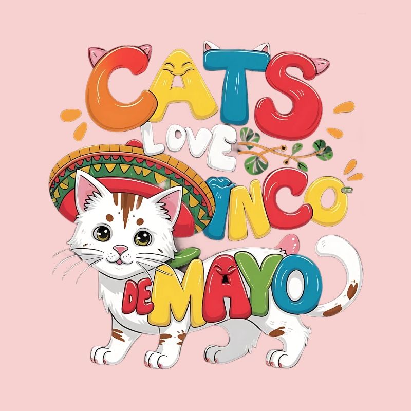 Fiesta Cat with Cinco de Mayo theme