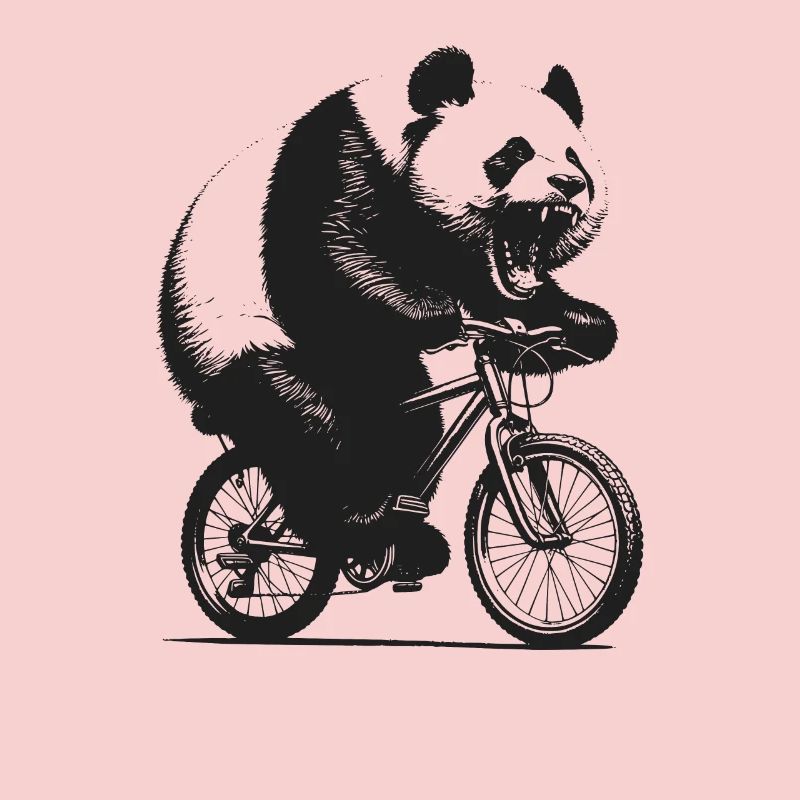Panda cycliste