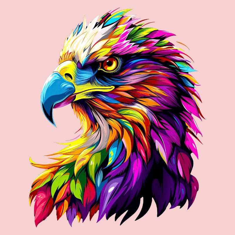 Eagle Pop Art Bright Colors Golden Eagle White-tailed Eagle