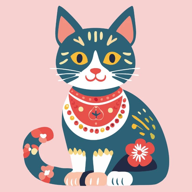 cute folklore cat