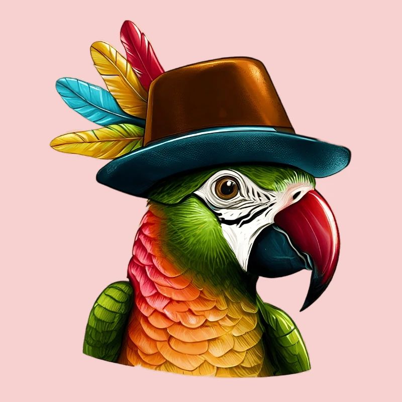 Parrot with Hat