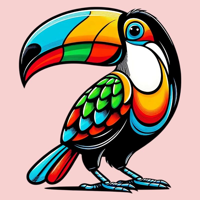 Toucan arlequin