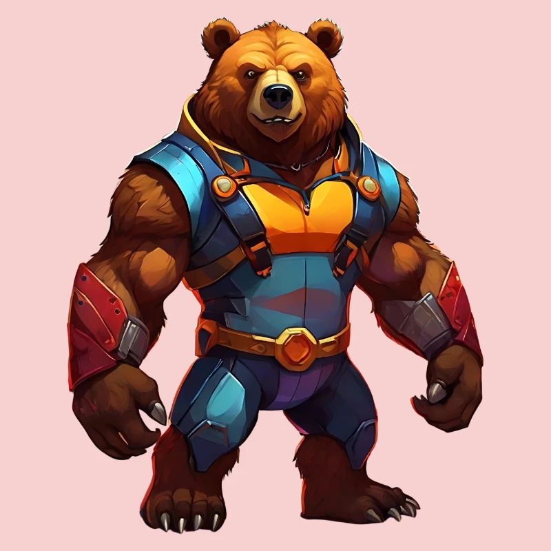 Futuristic Warrior Bear