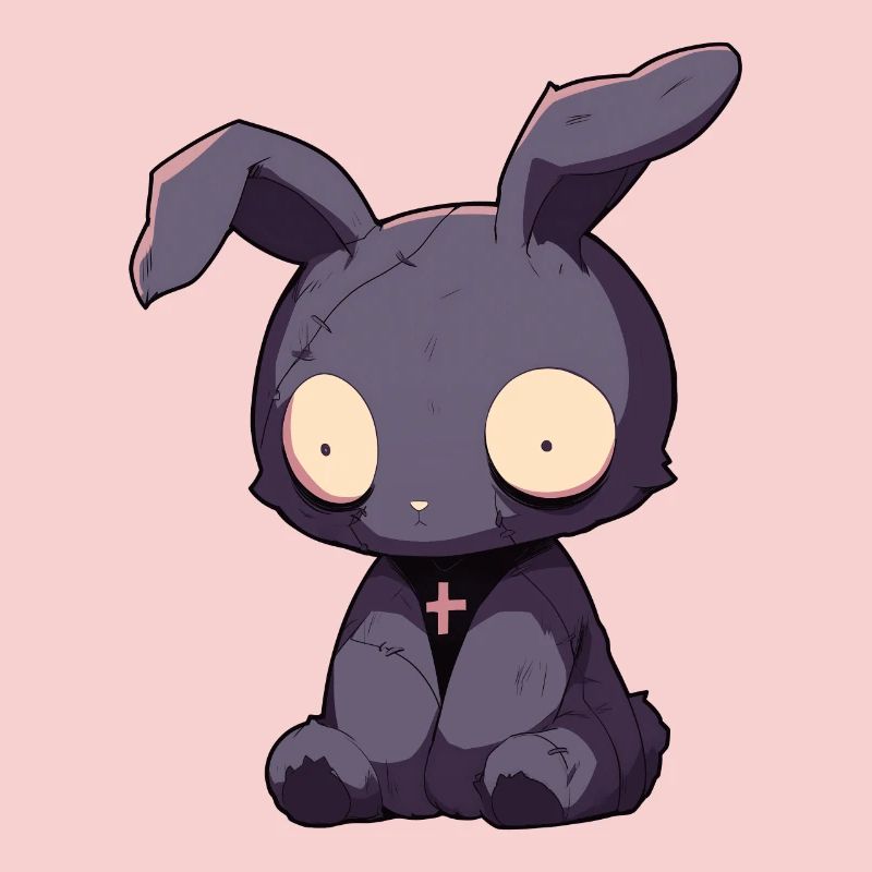 Goth Bunny Gothic Puppe Chibi Horror Geschenk
