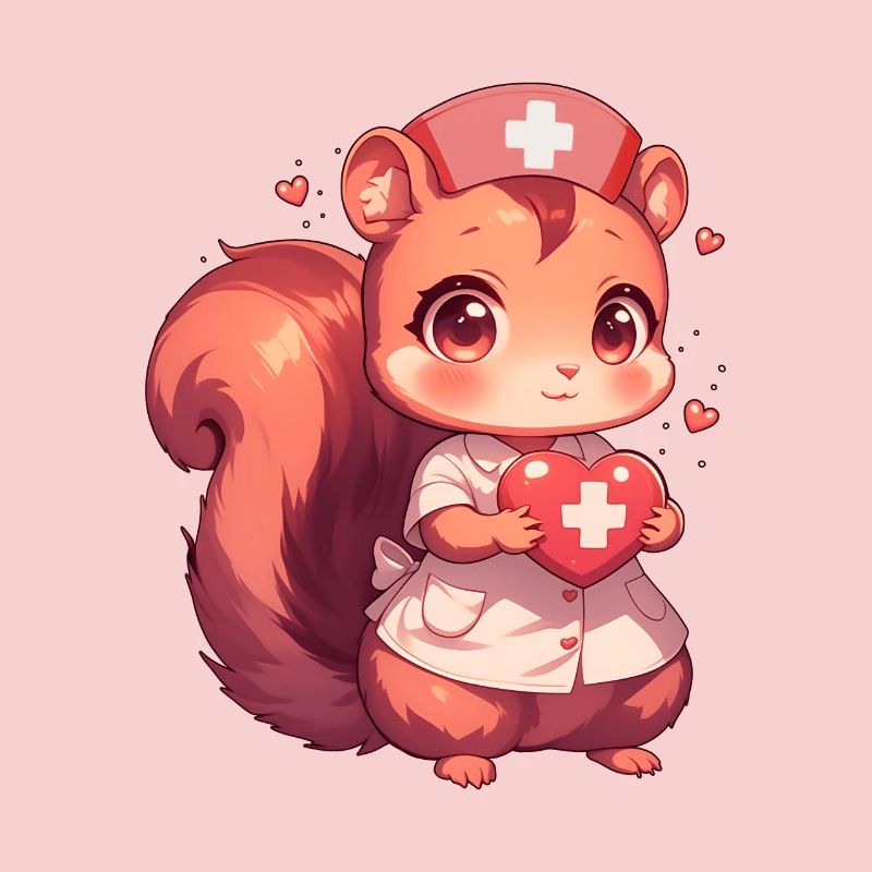 Pflegerin Eichhörnchen Krankenschwester Ärztin