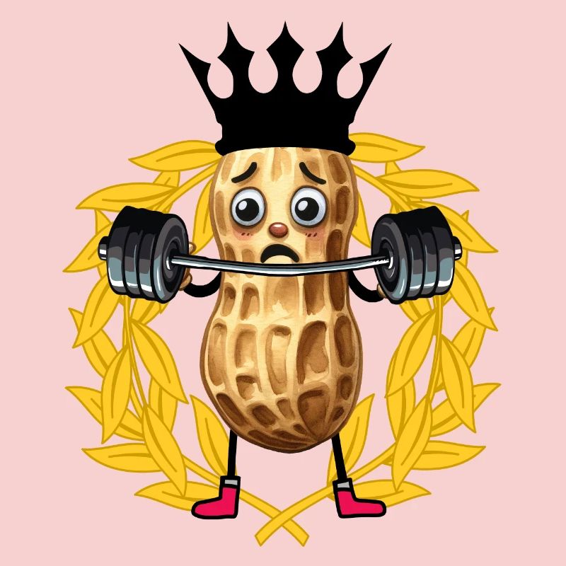 Erdnuss Gewichte Bobybilder GYM Hanteln Training