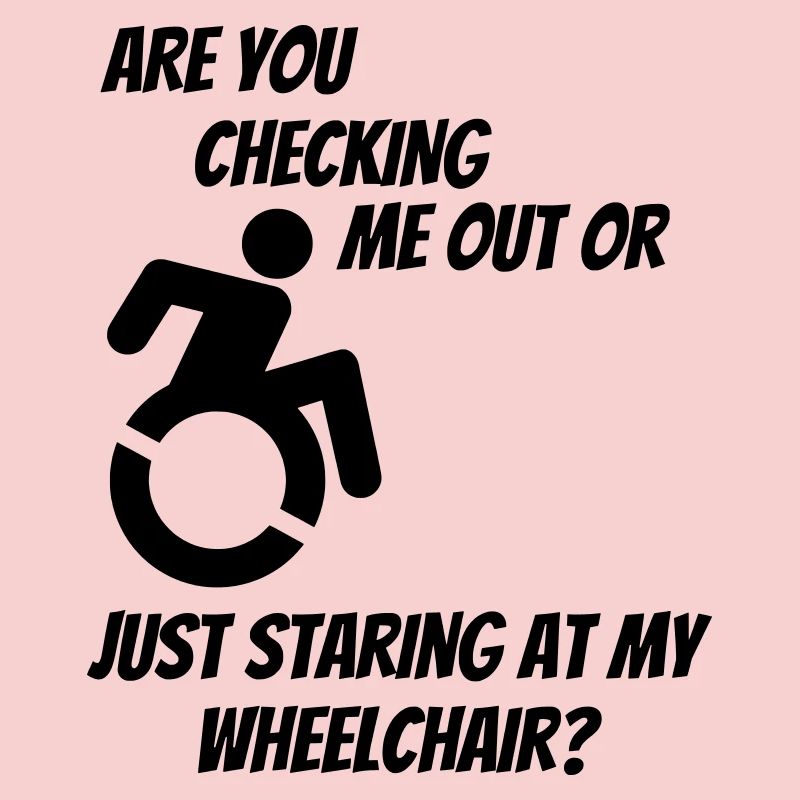 Werden Sie mich oder meinen Rollstuhl überprüfen? #