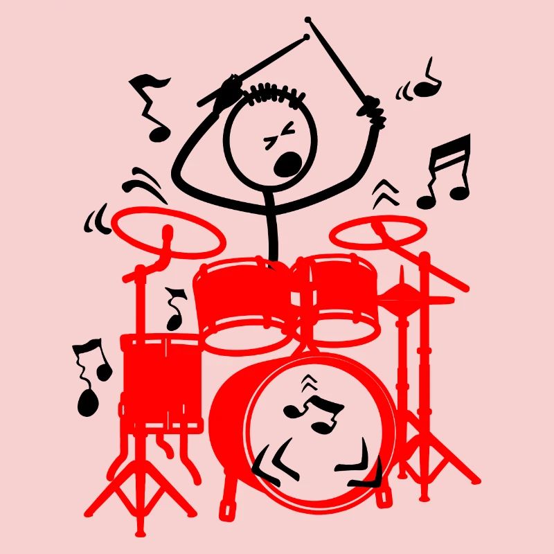 Stickmen drummer red