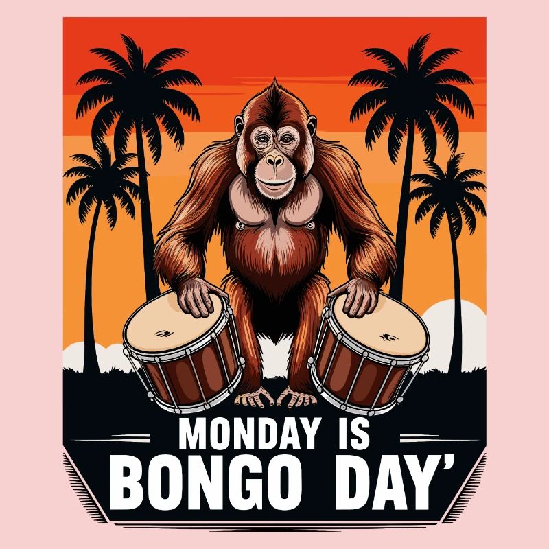 Monkey Bongo Drummer