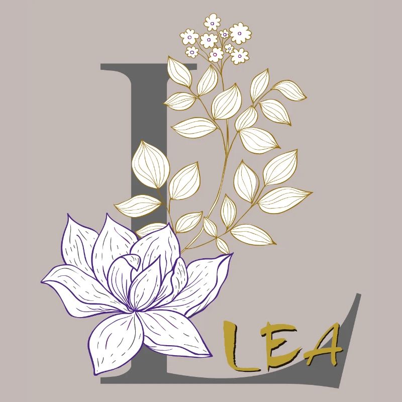 Buchstabe L Initiale Lea