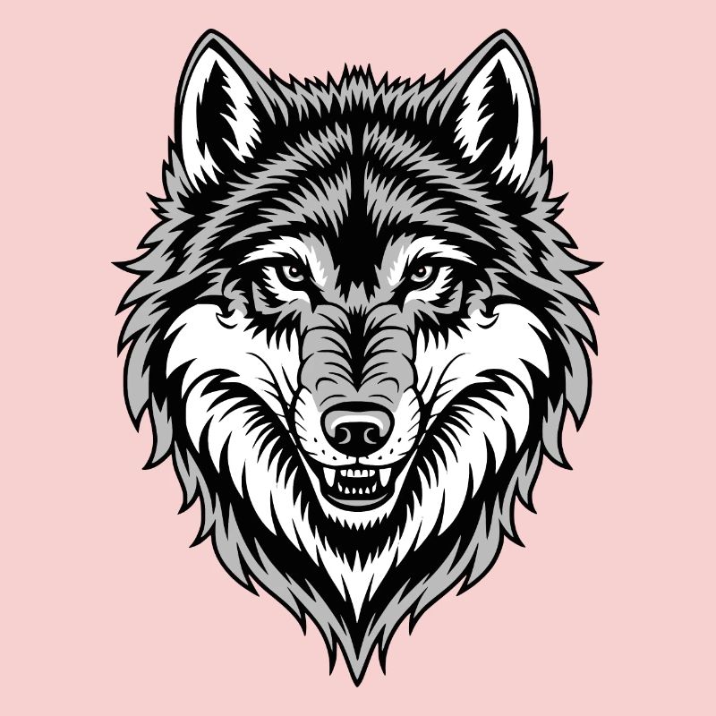 Wolf costume blue wolf head werewolf and