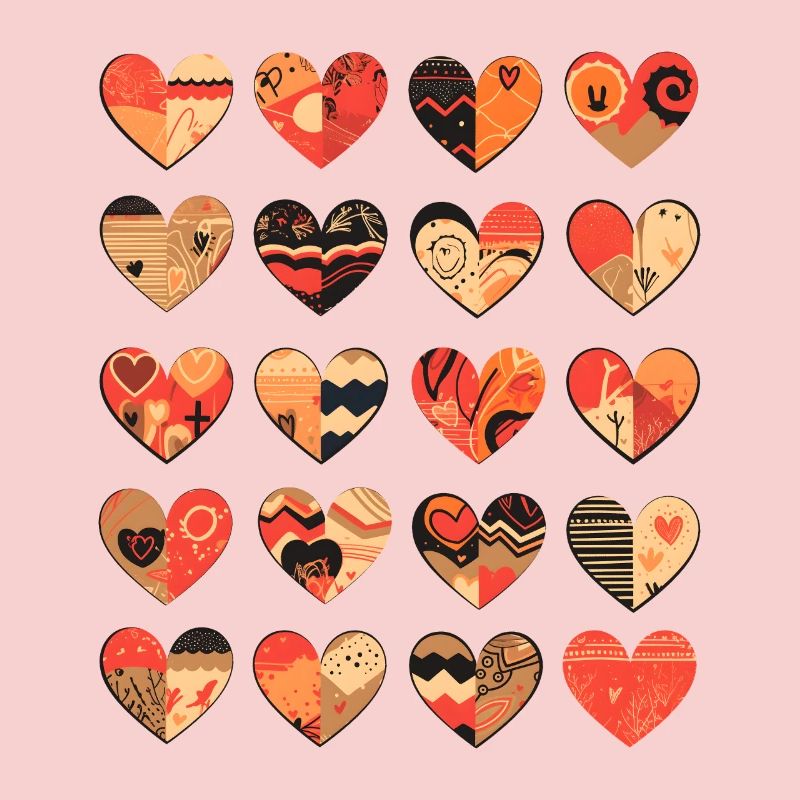 Herz Muster Herzmuster Valentinstag Geschenk