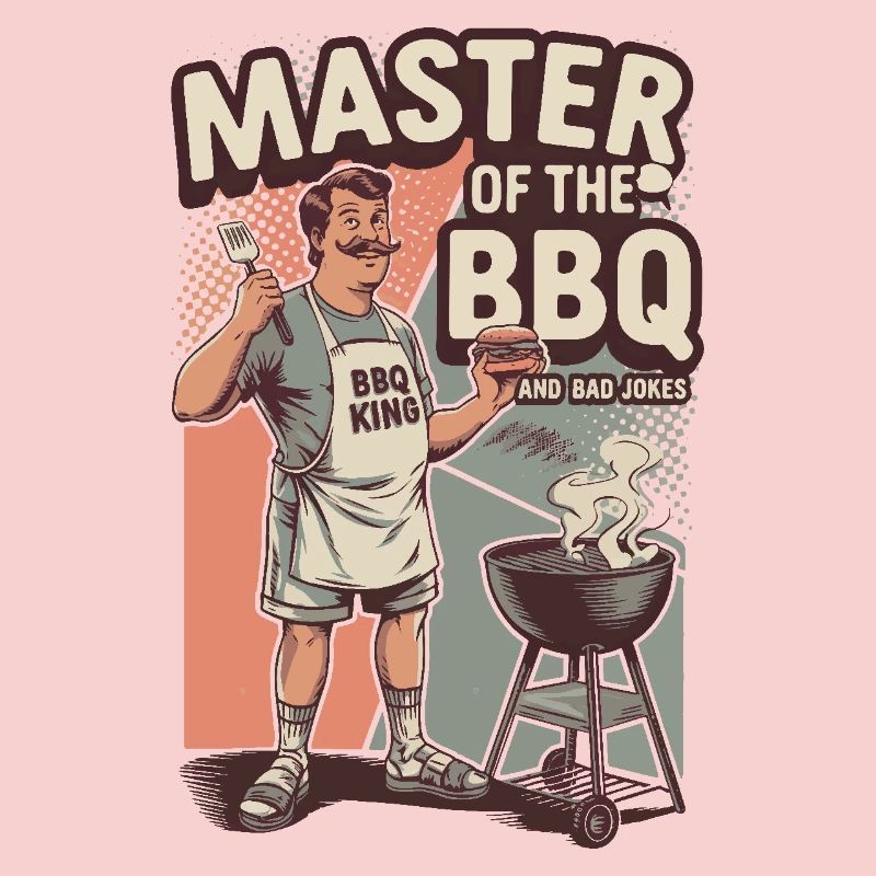 Retro BBQ Master Lustiger Grill König