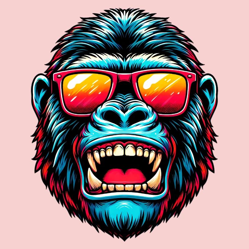 Gorillas with sunglasses