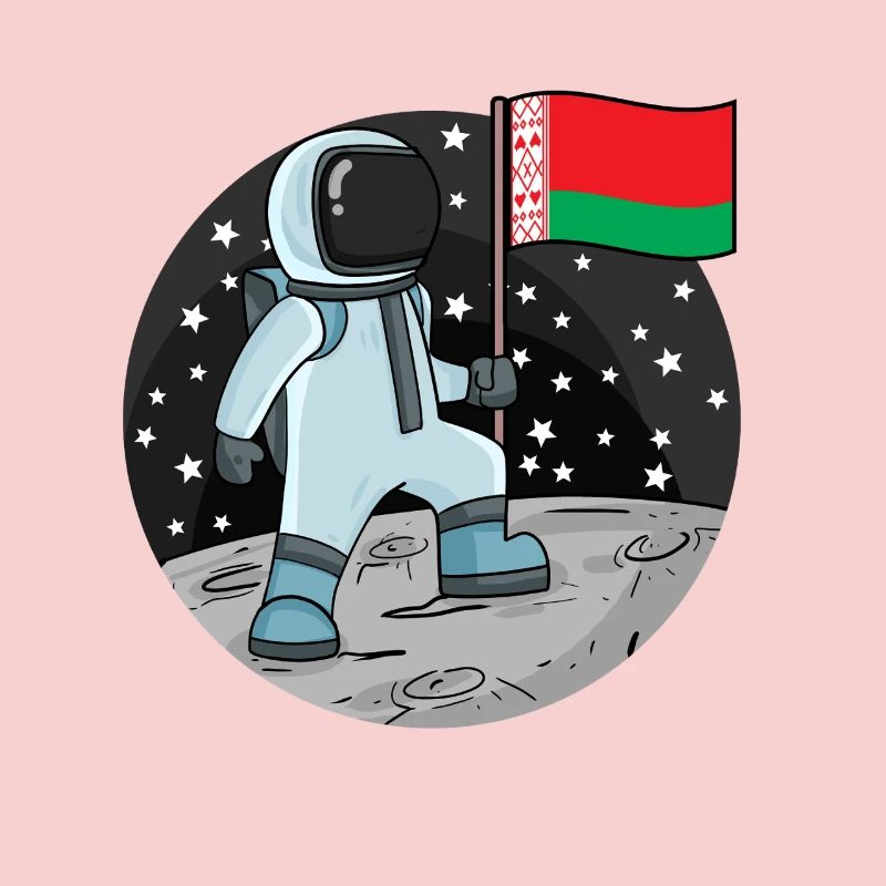 Astronaut Flag Belarus