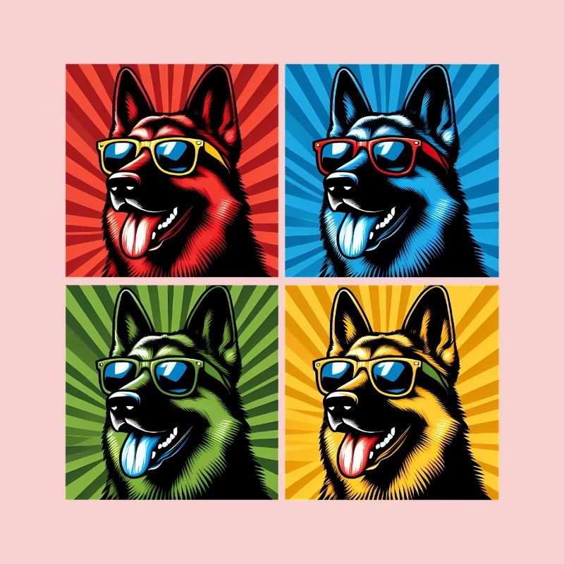 Shepherd's Pop Art Bear, Teddy, Biscuit, Waffles