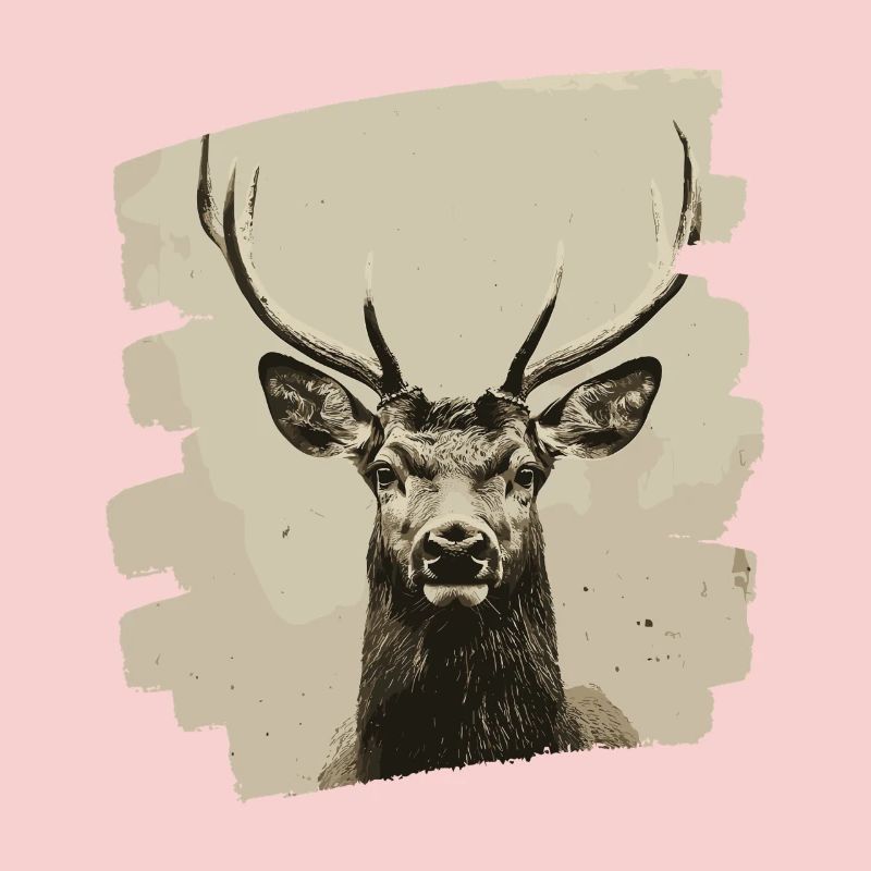 Hirsch mit Geweih
