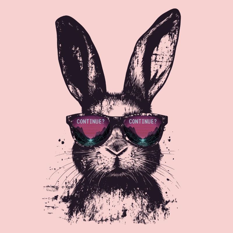 Bunny Sunglasses Retro Synthwave Gaming Gift