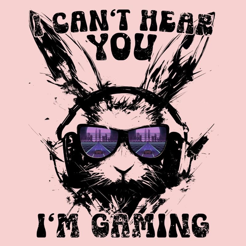 Je ne t’entends pas, je joue à la synthwave rétro Bunny