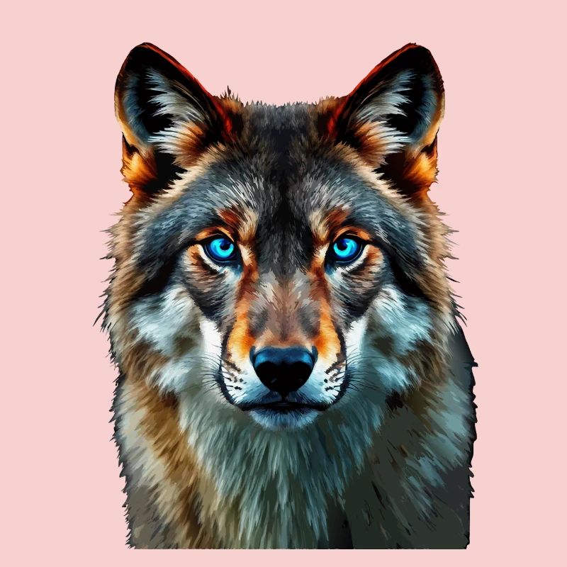 Le Regard Saphir : Portrait Intense d'un Loup