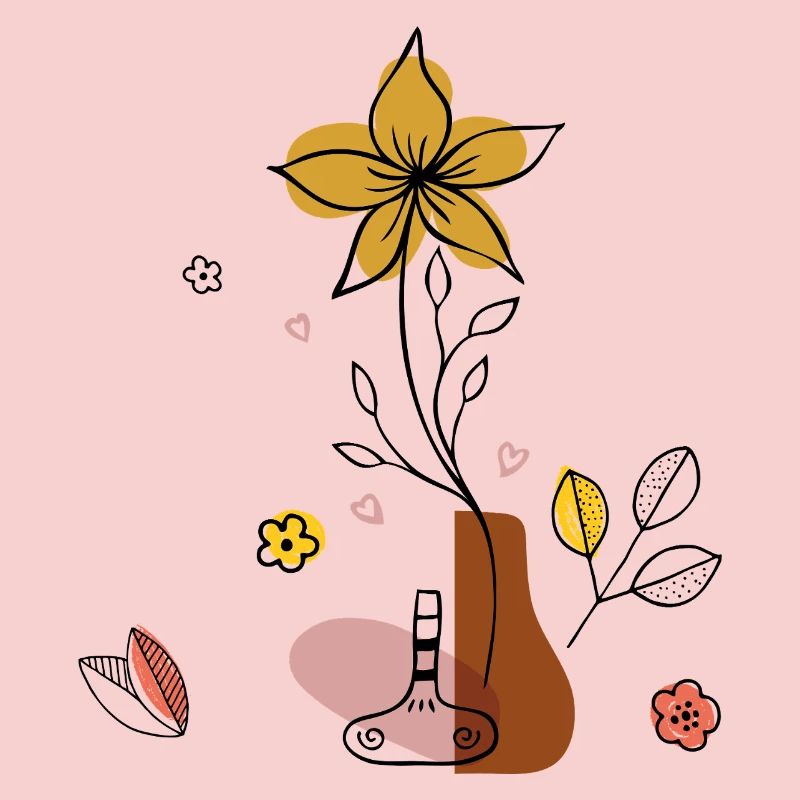 Vase à fleurs