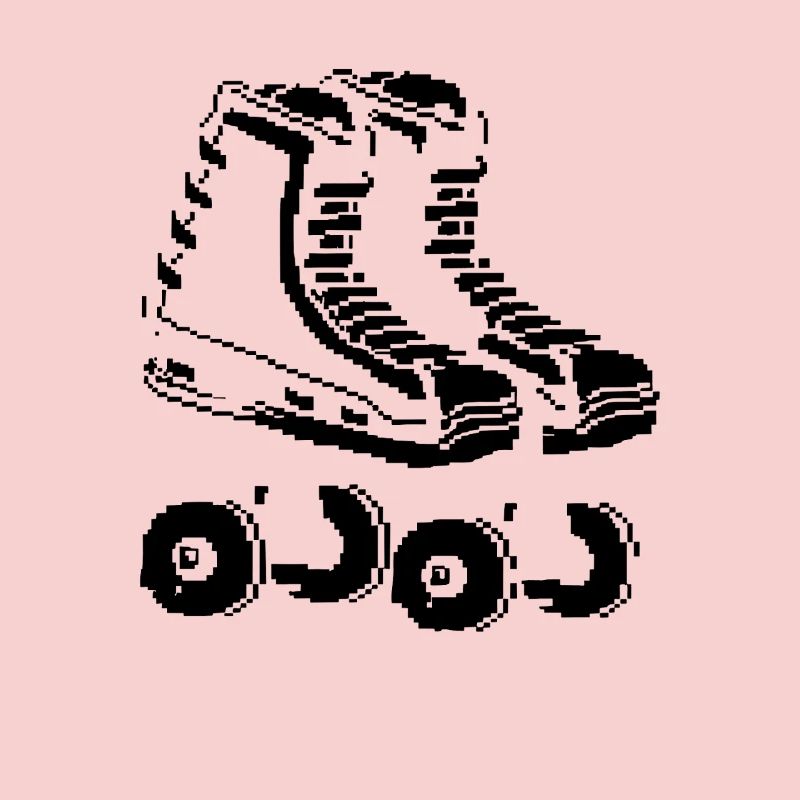 Roller Skates Pixel Kunst