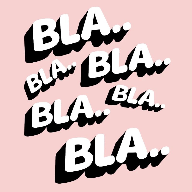 Bla Bla Bla Lustig Statement Genervt Kaffee