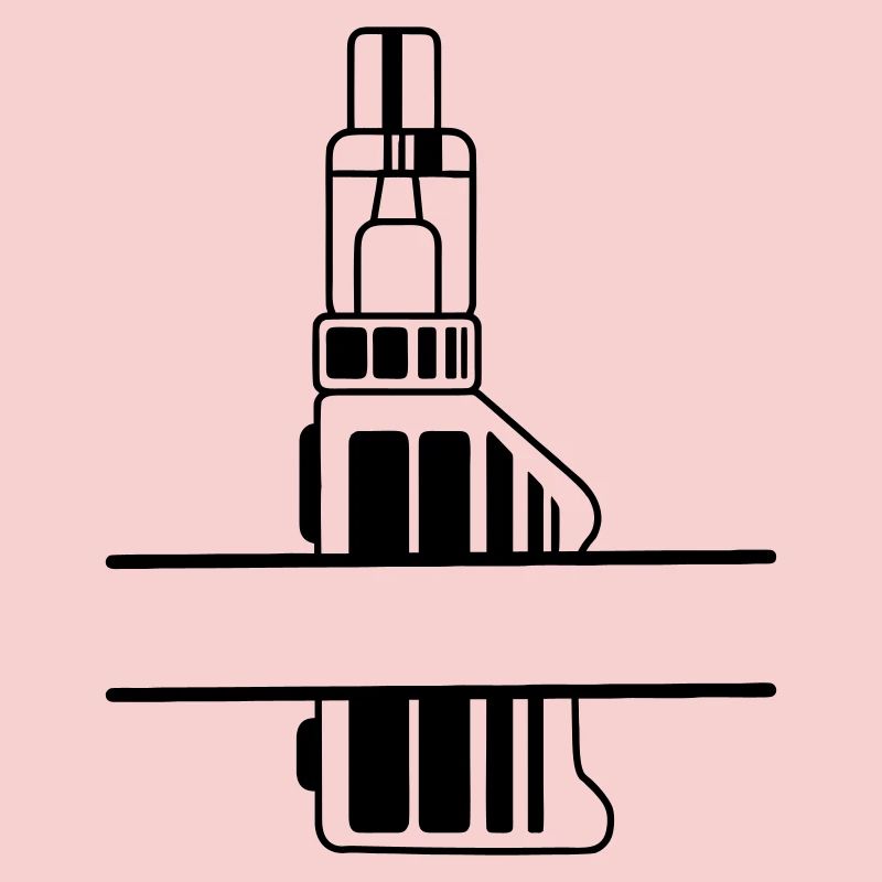 Silhouette de vape avec zone de texte
