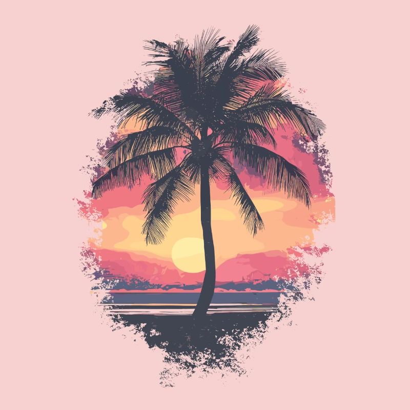 Palm Tree Sunset Summer
