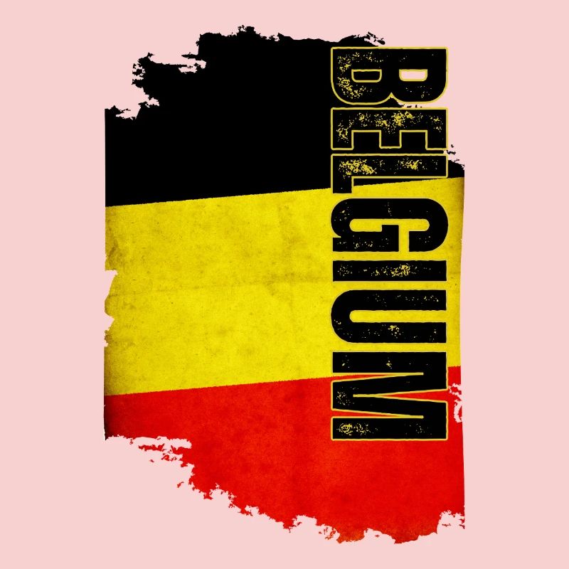 Vertical Belgium flag, Belgian pride