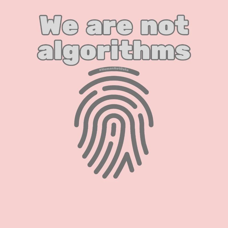 Humans Instead of Algorithms – Statement T-Shirt