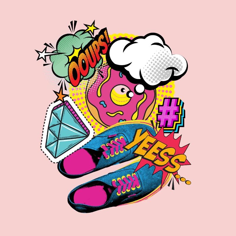 YEESS! - Colorful pop art & comic book explosion