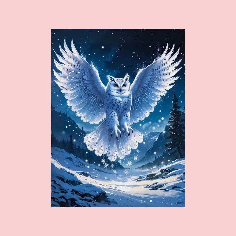 Schnee-Eule