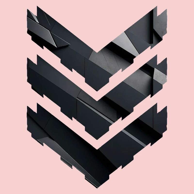 Abstract Black Geometric Pattern
