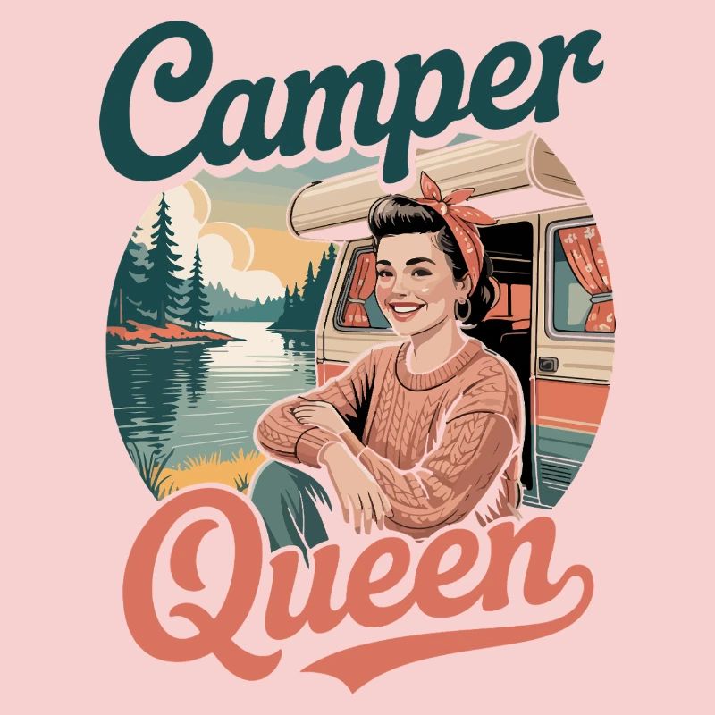 Camper Queen Retro Camping