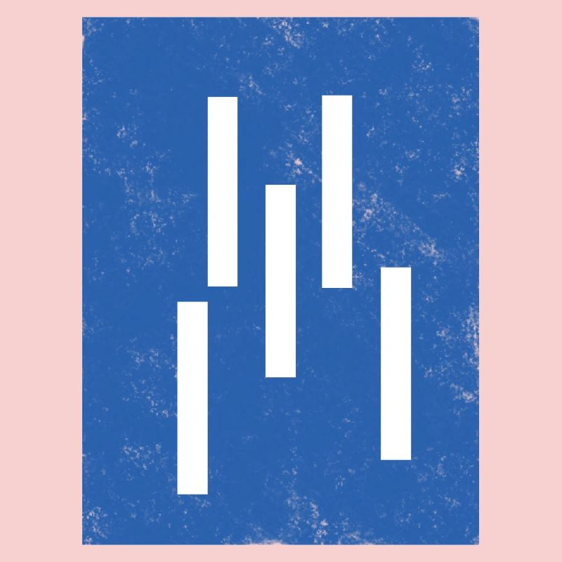 Composition abstraite de lignes verticales