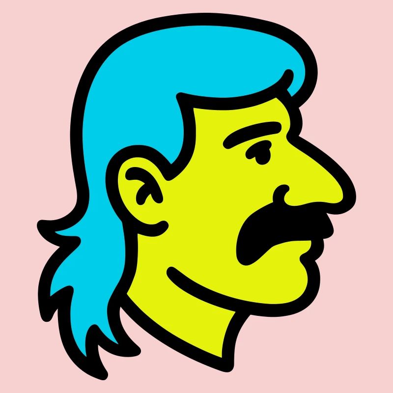 Mullet Man Pop Art